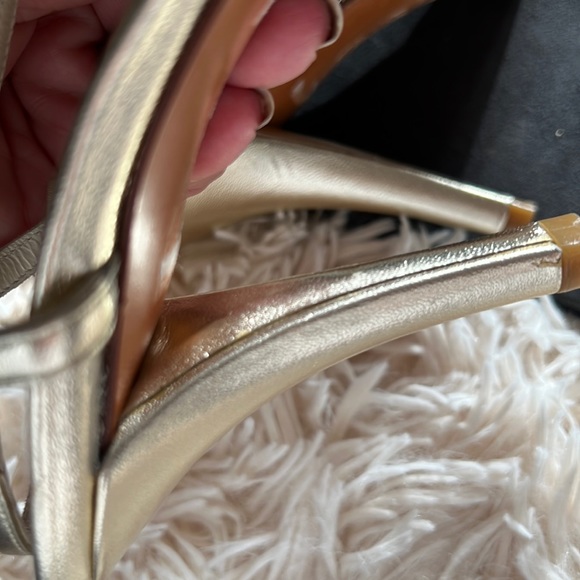 STUART WEITZMAN GLITTER SLING BACK HEELS NWOT - Picture 9 of 17